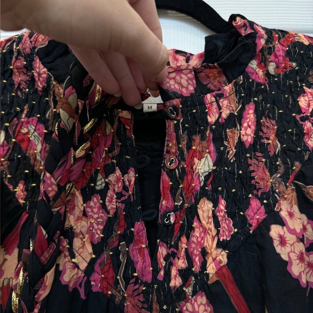 Olivia James the Label Emma Dress Vintage Bird Size M - Picture 3 of 6